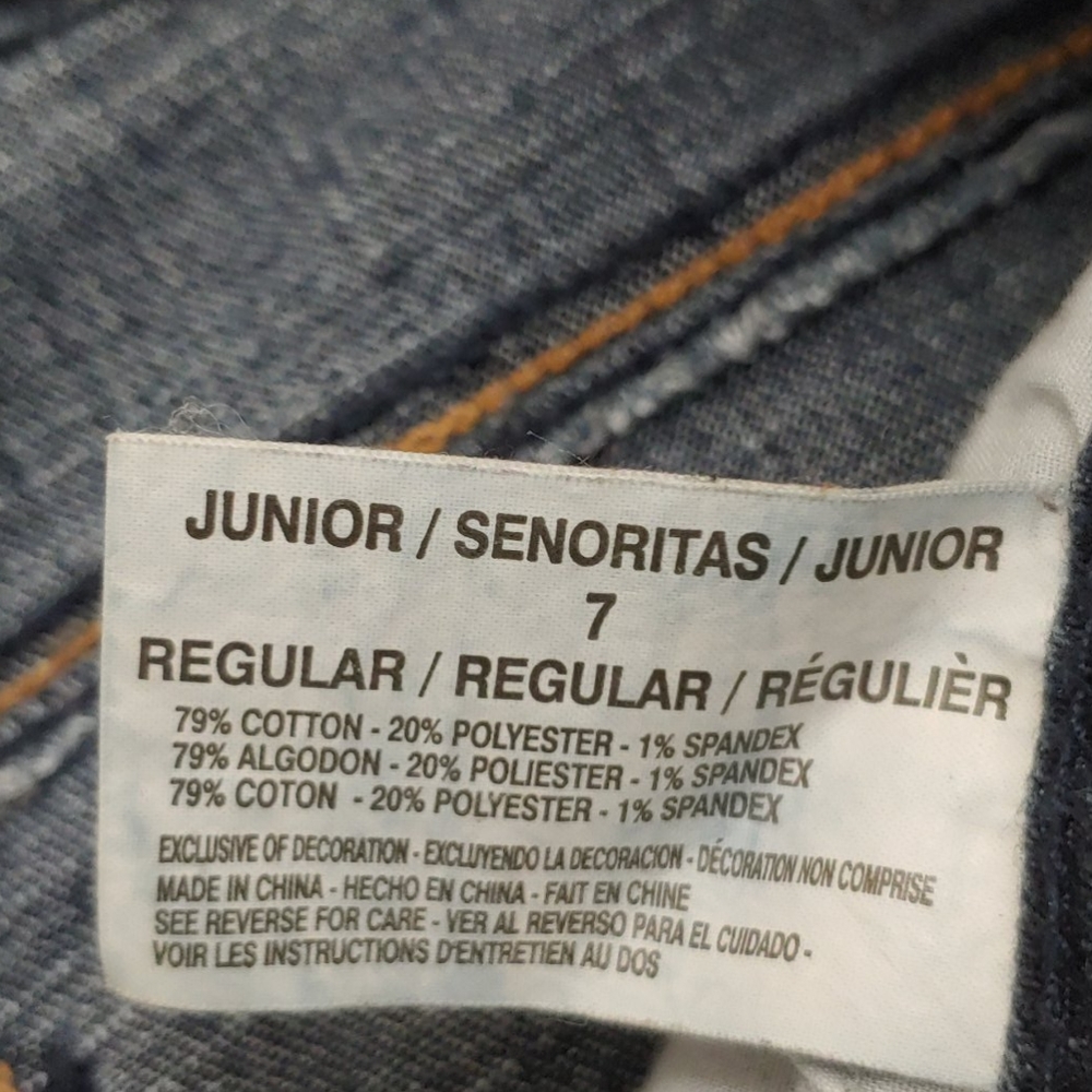 L.e.i. Ashley Junior's Size 7 Lowrise Skinny Jeans - Picture 7 of 8